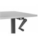 Beliani Escritorio de altura regulable manual DESTINES 120x72 Branco
