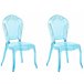 Beliani Cadeiras para eventos VERMONT Azul Claro