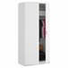 Armário 2 portas com efeito madeira 81 Branco