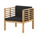 Beliani Conjunto lounge Madeira de acácia PACIFIC Castanho