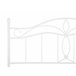 Beliani Cama com estrado Metal ANTLIA 168x209 Branco