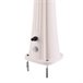 Starmatrix RIO 22 litro H 226 cm polietileno curvo chuveiro solar com lavagem de pés, Branco Branco