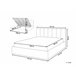 Beliani Cama com estrado Poliéster DREUX 191x214 Azul