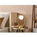 Beliani Candeeiro de mesa YANKEE Dourado