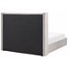 Beliani Cama com armazenamento Veludo LUBBON 190x217 Cinza Claro