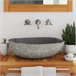 Lavatório - Lavabo - Pia de banheiro oval Antracite