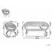Beliani Conjunto lounge Rattan/vime MARATEA Natural