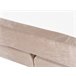 Beliani Cama continental Veludo MARQUISE 191x213 Rosa Talco