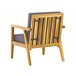Beliani Conjunto lounge Madeira de acácia PALLANO Cinza Escuro