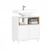 Armário sob o lavatório Armário de casa de banho BZR148-W SoBuy PT Branco