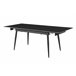 Mesa de jantar extensível JILL cerámica preto Preto