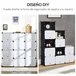 Armário Modular 12 Cubos PP e Aço HOMCOM 125 Branco