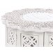 Beliani Mesa de apoio BADHI Branco/ Bege