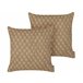 Beliani Almofada decorativa COLLOMIA Bege