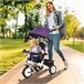 Triciclo Evolutivo para Bebés Poliéster e Metal HOMCOM Roxo