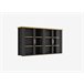 Vitrine SEQUOIA em carvalho e preto Preto