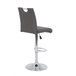 Conjunto de 2 bancos ajustáveis ELEGANCE Cinza