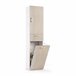 Armário multiuso com 2 portas com efeito madeira 45 Branco/ Madeira