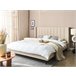 Beliani Cama com estrado Bouclé VILLETTE 205x222 Bege