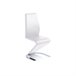 Pack 2 cadeiras de jantar Rin simile leather Branco