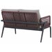 Beliani Conjunto lounge SCIACCA Cinza