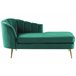 Beliani Chaise longue Veludo ALLIER Verde