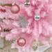 Árvore de Natal PVC, metal e plástico HOMCOM, casa - natal Rosa