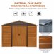 Abrigo de Exterior Aço e Polipropileno Outsunny Madeira