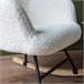 Silla mecedora en tejido bouclette KAIRA Bege
