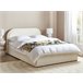 Beliani Cama com armazenamento Bouclé QUILLIEN 152x217 Bege