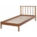 Beliani Cama com estrado Pinho BARRET 106x210 Castanho