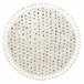 Tapete BERBER SYLA B752 pontos Franjas berbere marroquino shaggy 120x120 Creme