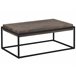 Beliani Mesa de centro ALTOS 64x115 Cinza Escuro