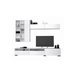 Compacto de TV White cor branca 270 cm Branco
