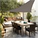Toldo vela de sombra triangular Aktive Garden Antracite