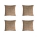  Acomoda Textil - 4 capas de almofada em veludo. Camel