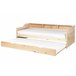 Beliani Cama com estrado Pinho EDERN 105x204 Castanho