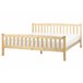 Beliani Cama com estrado Pinho GIVERNY 189x208 Branco