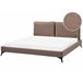 Beliani Cama Bouclé MELLE 195x240 Castanho