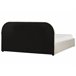 Beliani Cama com armazenamento Bouclé QUILLIEN 172x217 Bege