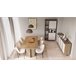 Mesa de jantar extensível 160cm CLAP Carvalho