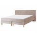 Beliani Cama continental Terciopelo MARQUISE 171x213 Cinza