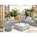 Beliani Conjunto lounge AREZZO Cinza Claro