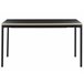 Beliani Mesa de jantar AVIS 90x140 Preto