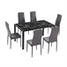  Mesa de jantar Lacey 135x80 Cinza
