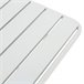 Mesa dobrável de metal Perla para jardim 60x60 Branco