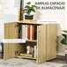 Aparador de Sala de Estar Melamina de Madeira HOMCOM 70 Branco