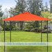 Toldo de Reposição para Pérgola Poliéster Outsunny 2x2 Laranja