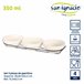 Conjunto de 3 taças em porcelana 350ml + suporte coleção VESSIA Branco