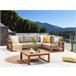Beliani Conjunto lounge TIMOR Cinza Escuro